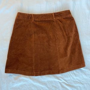 Eloquii Brown Corduroy Skirt